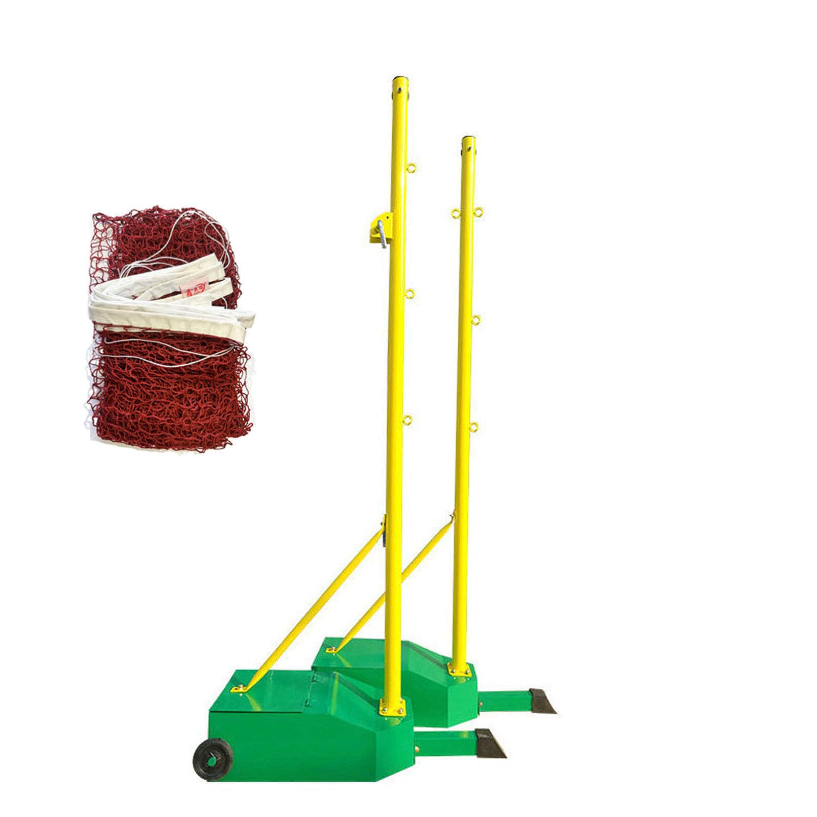 Palo Da Badminton Per Giardino Supporto Rete Portatile | Base Zavorrata/Rete, Pali Telaio Rete Badminton1,55 M, Uso Interno Esterno Parco Stadio Campo Sportivo