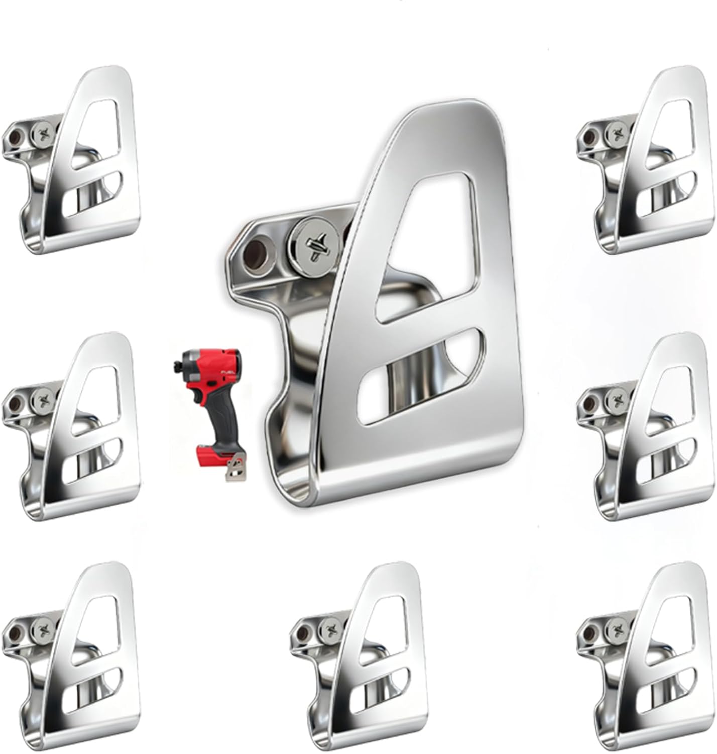 8 PK 42-70-2653 Belt Clip Hooks - Compatible with Impact Driver & Hammer Drill - Fits 2604-20 2604-22 2797-22 Tools with Free Screws