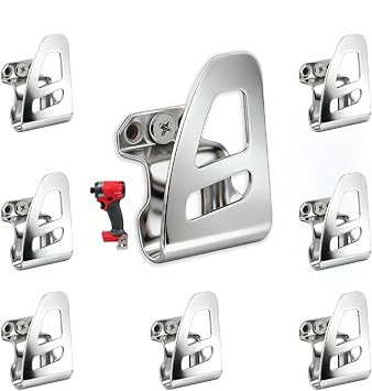 8 PK 42-70-2653 Belt Clip Hooks - Compatible with Impact Driver & Hammer Drill - Fits 2604-20 2604-22 2797-22 Tools with Free Screws