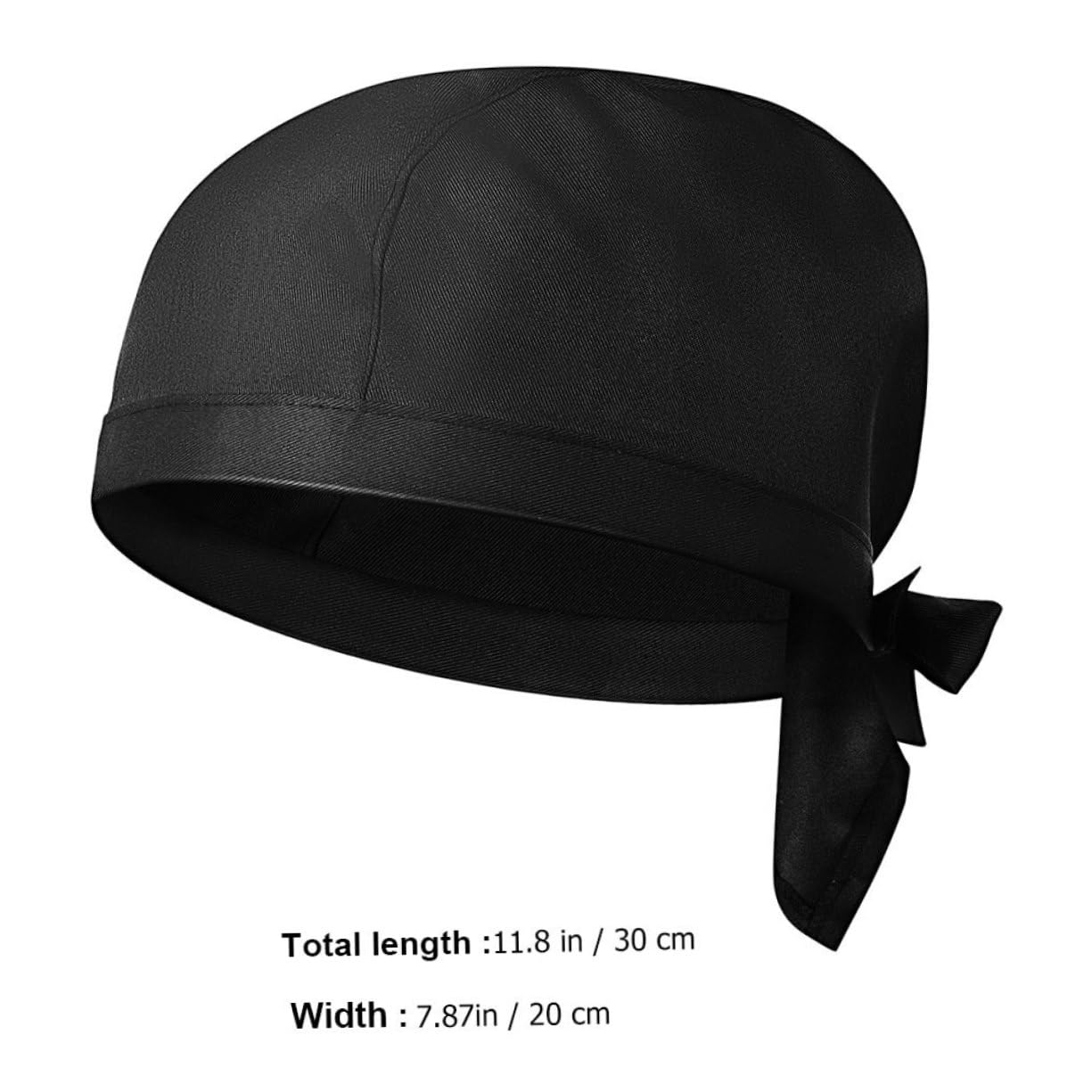 MUCKLILY 10Pcs Unisex Chef Hats for Kitchen and Restaurant Durable Food Service Hats Comfortable Cooking Caps Stylish Design for Men and Women for Catering and Barbecue Black