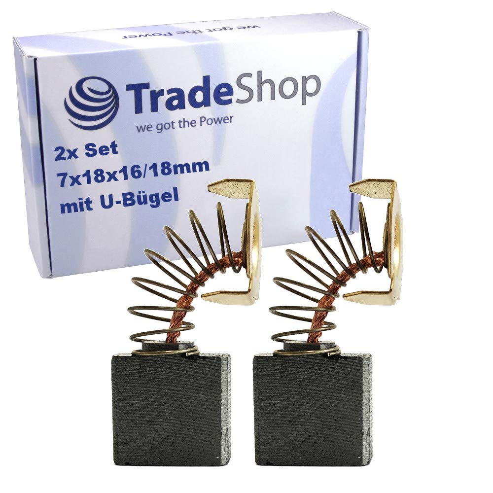 Vhbw - Balais De Charbon 6x10x15mm Pour Outils Makita - Lot De 2 Avec Ressorts - Référence 181032-7