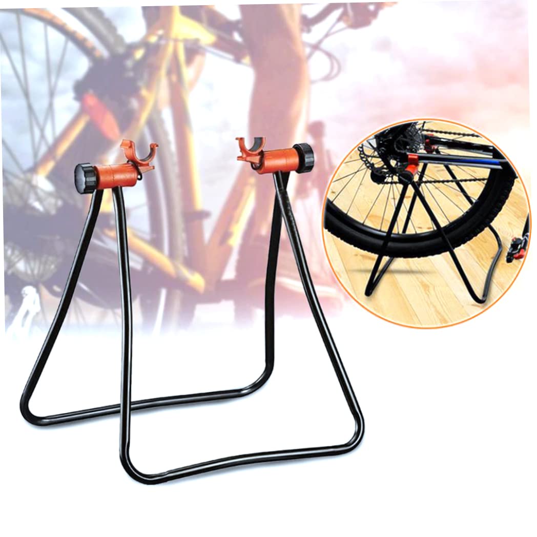 Supporto per bici per manutenzione supporto per bici pieghevole stand in alluminio supporto per bici bici altezza portatile riparazione di bici regolabile per uso esterno interno.