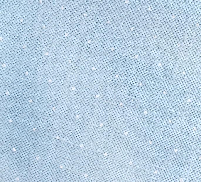 Image of Wizardi Cashel Mini Dots 28 Count Blue with White Mini Dots 3281 /5469. Needlework Canvas, Cross-Stitch Fabric, Embroidery Cloth, Needlepoint Canvas. 100% Linen. Precut Zweigart