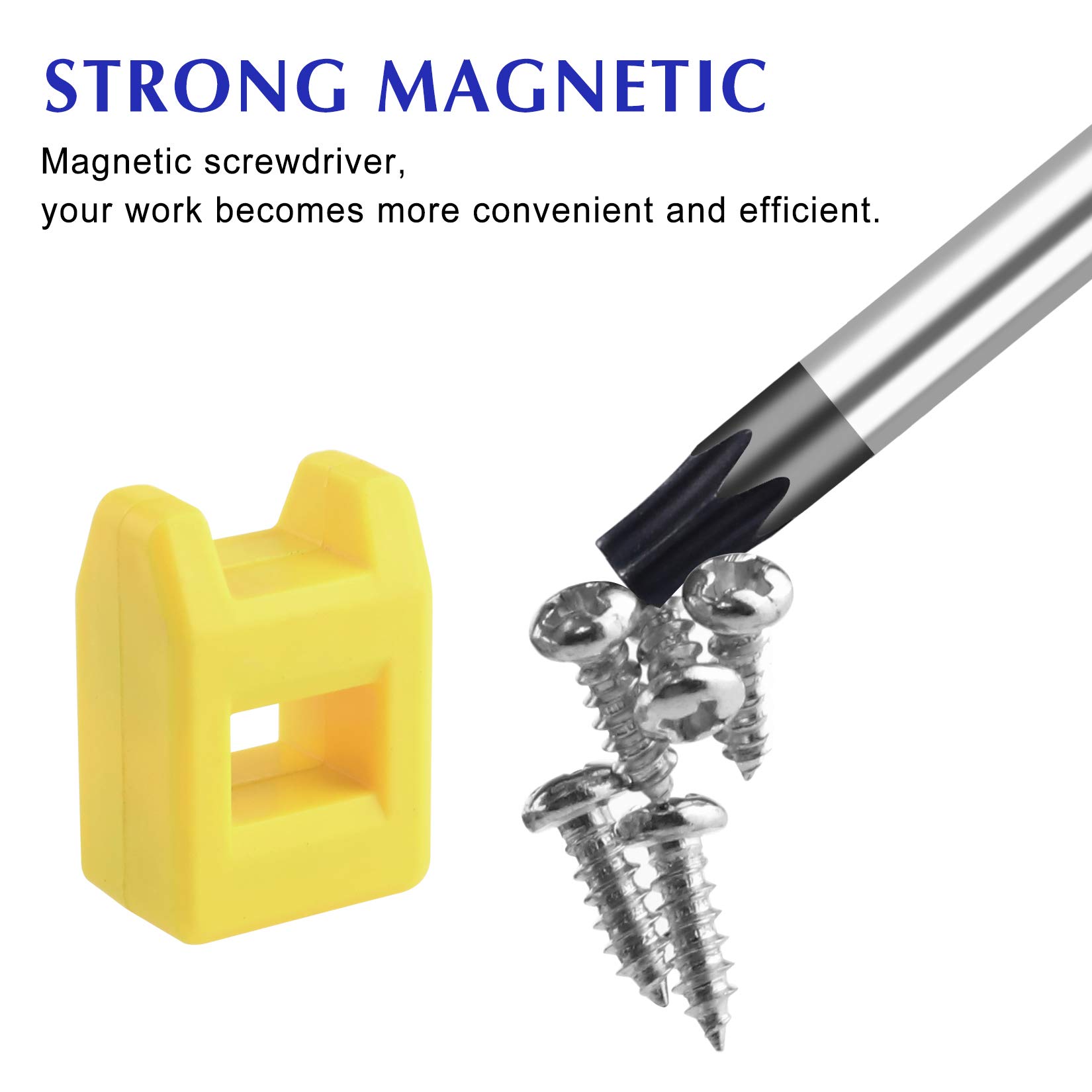 Set di cacciaviti Torx da 30,5 cm, T10-T30, più cacciaviti a stella lunga, set con magnete/strumento di degradazione, 6 pezzi