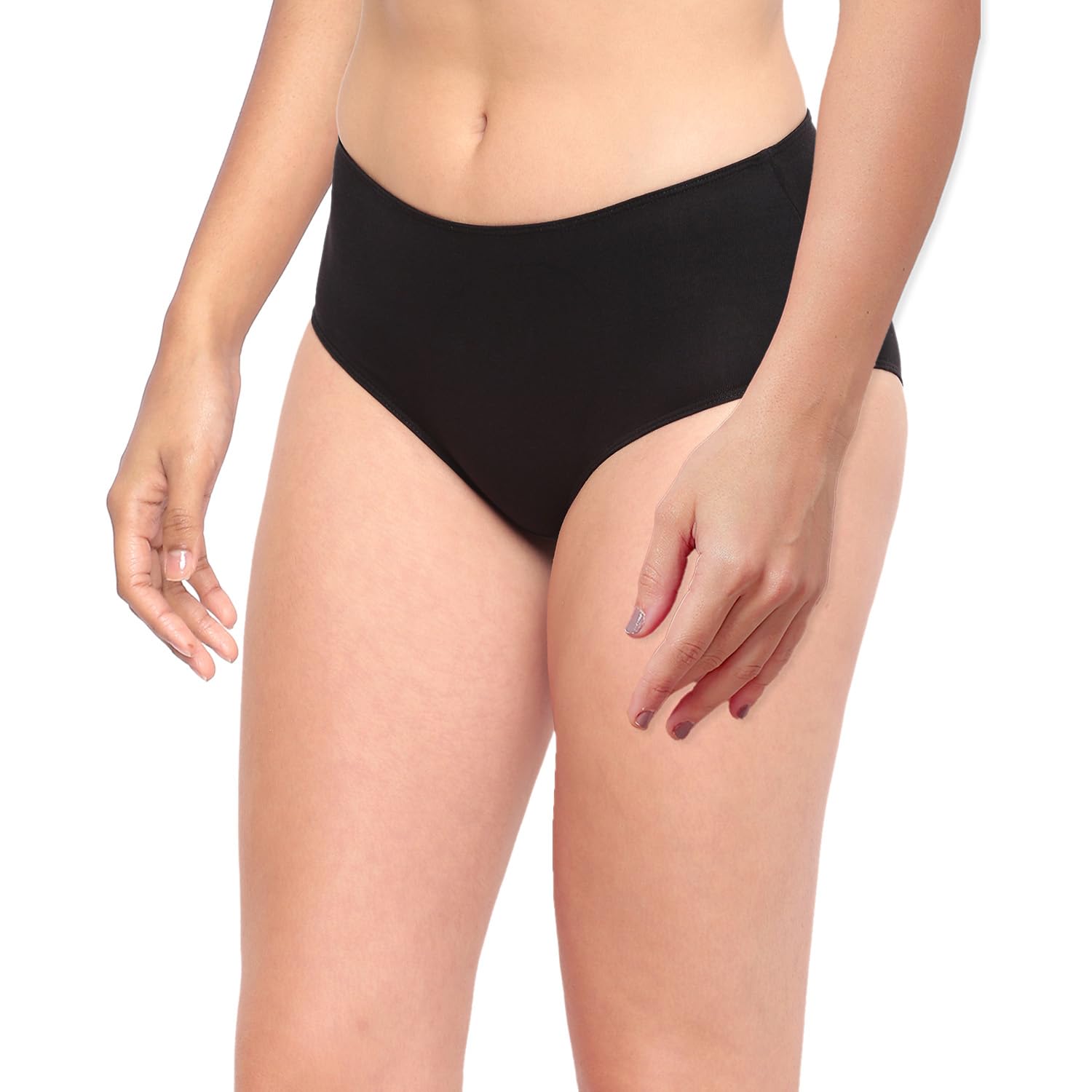 la intimo BASIICS Tease 2 Please Antimicrobial Full Brief Panty for Women Black-picture-22