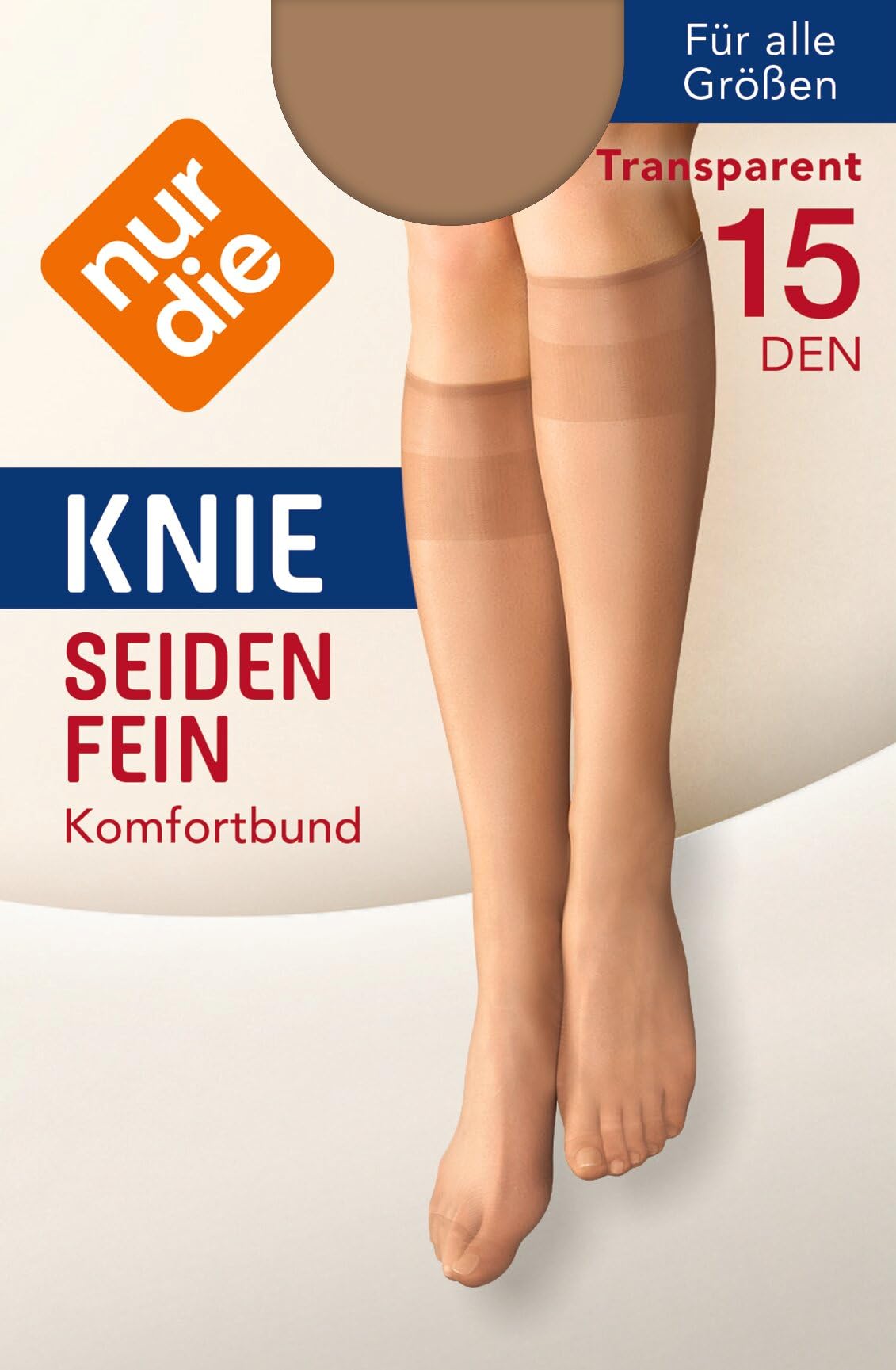 Nur Die Kobiety 626969 Podkolanówki, Amber 230, 5 sztuk