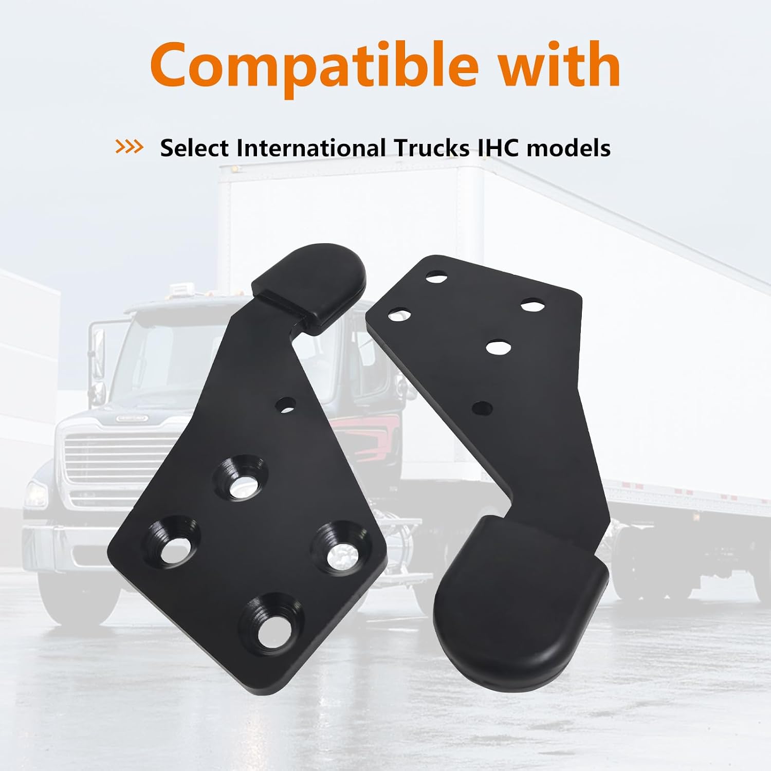 Driver and Passenger Side Hood Guide Poly Fit for Select International Trucks IHC #HLK2733L HLK2733R