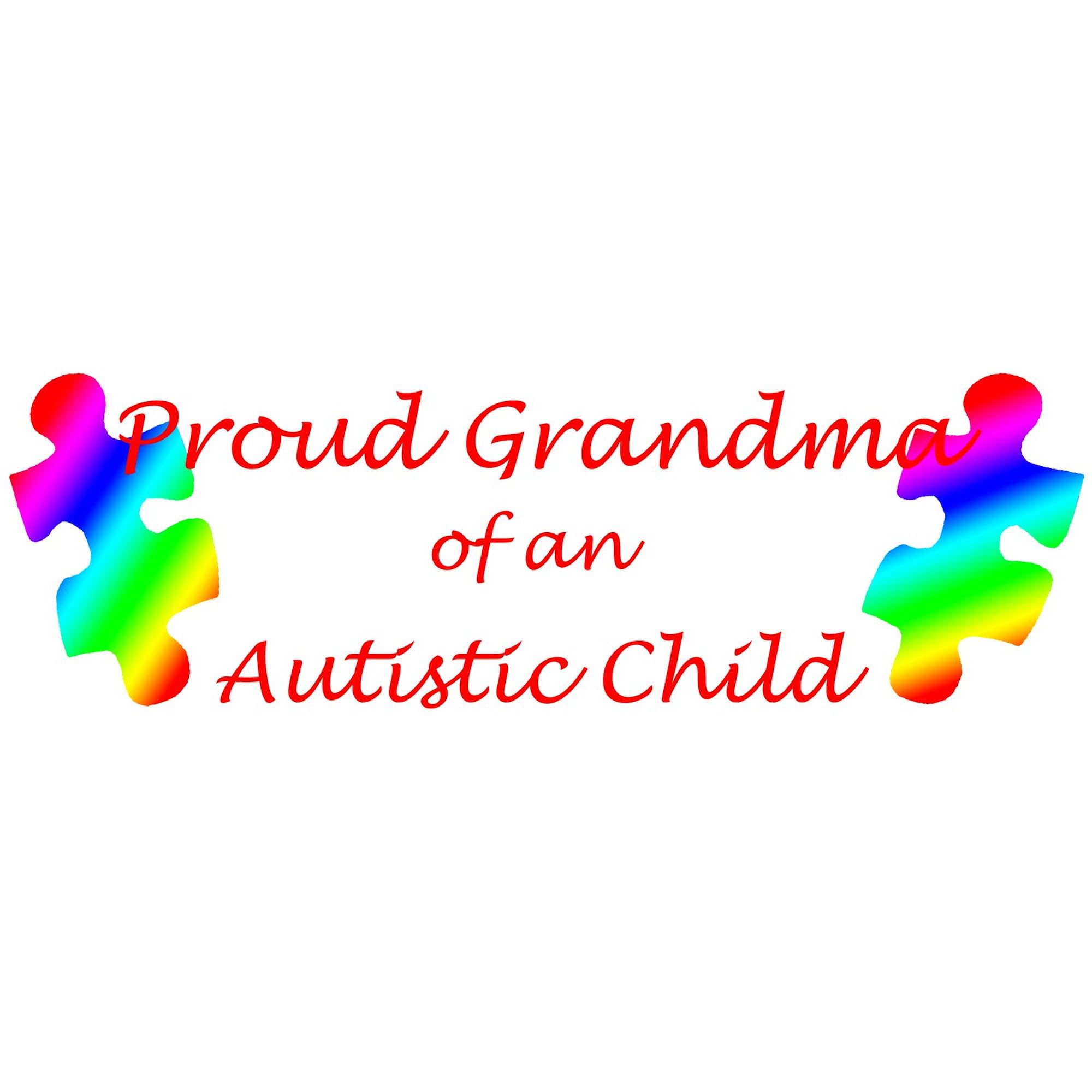 CafePress Autism Grandma Oval Sticker Oval Car Bumper Sticker