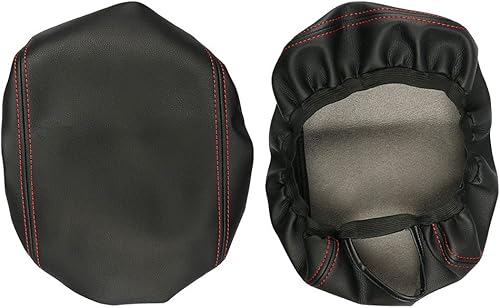 Miniatura 2 de sportuli Funda de cuero antiarañazos para reposabrazos de repuesto para Dodge Charger Chrysler 300 300C 2011-2022 2023 (costuras rojas)