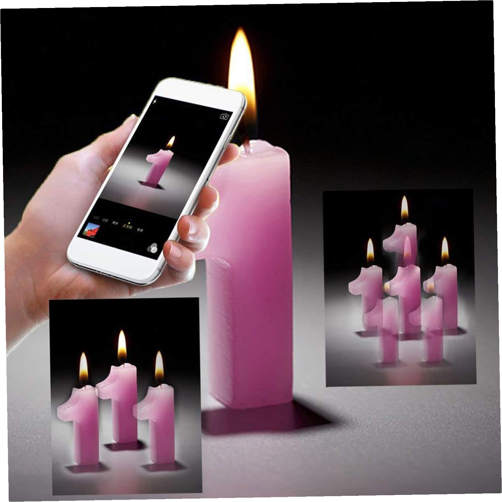 Kit Obiettivi per Smartphone 10 in 1 Nero Visione Larga
