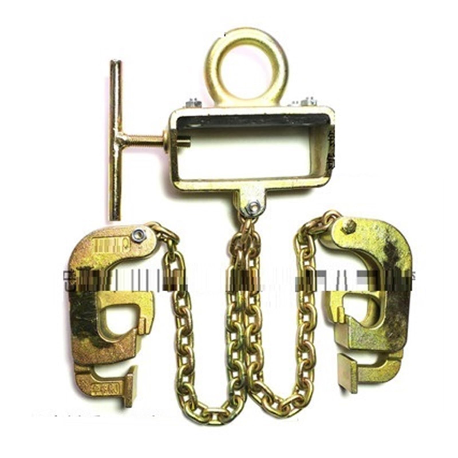 Hebekette, 1Tonne for 2-Fass-Eisen-Fassheber, Clip-Hängeklemme, Fass-Kettenschlingenhaken(40020033)
