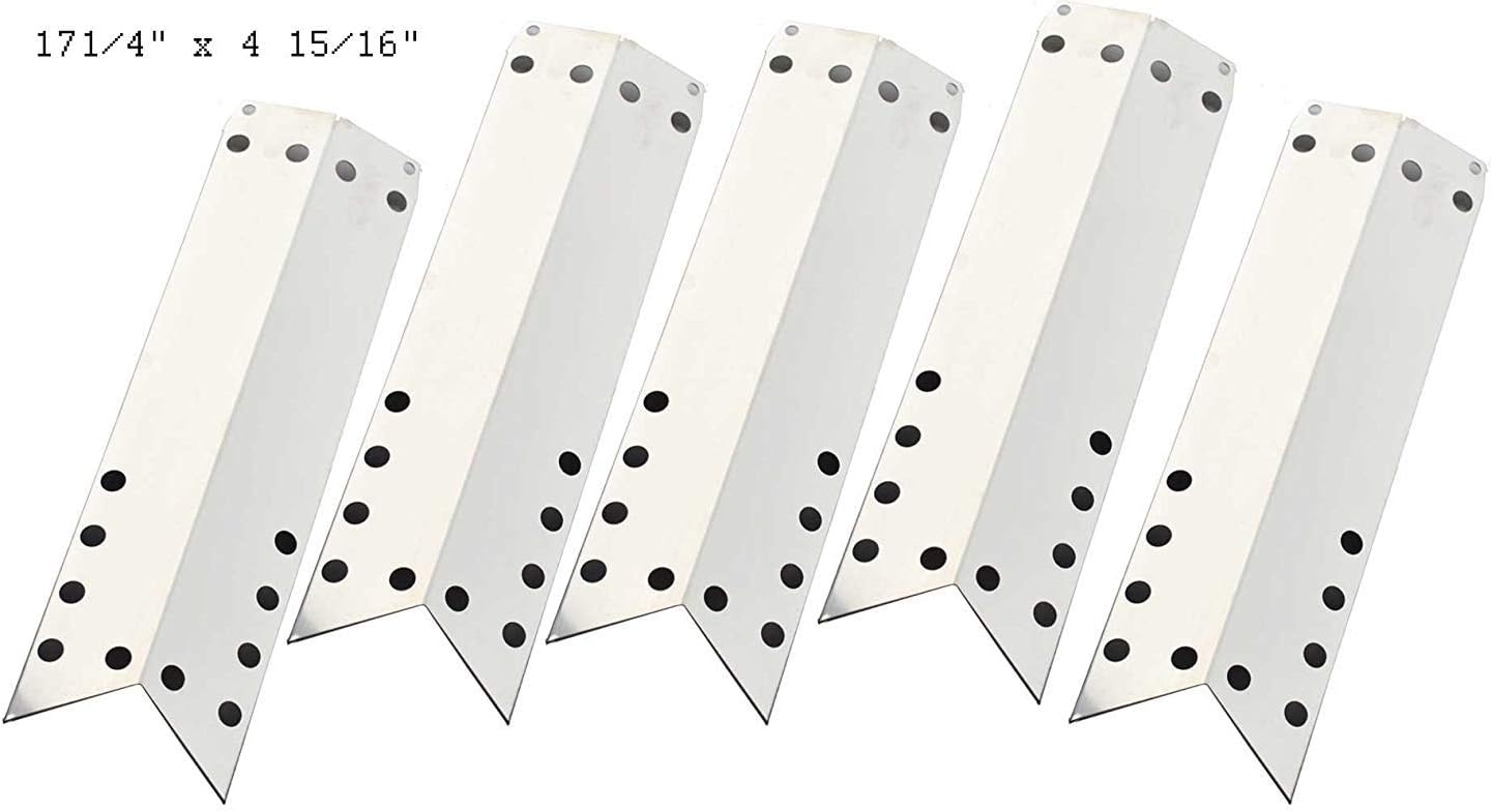 Stainless Heat Shield for Duro 720-0584A, Kenmore 122.16648900, 16648, 720-0650A, 640-82960819-9 Gas Models, 5-Pack