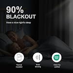 NICETOWN Blackout Curtains 2 Panels for Bedroom- Thermal Insulated Grommet Blackout Curtains 63 Inches Long for Living Room/Kitchen Rideaux occultants (2 Panels, W42 x L63 -Inch,Grey)