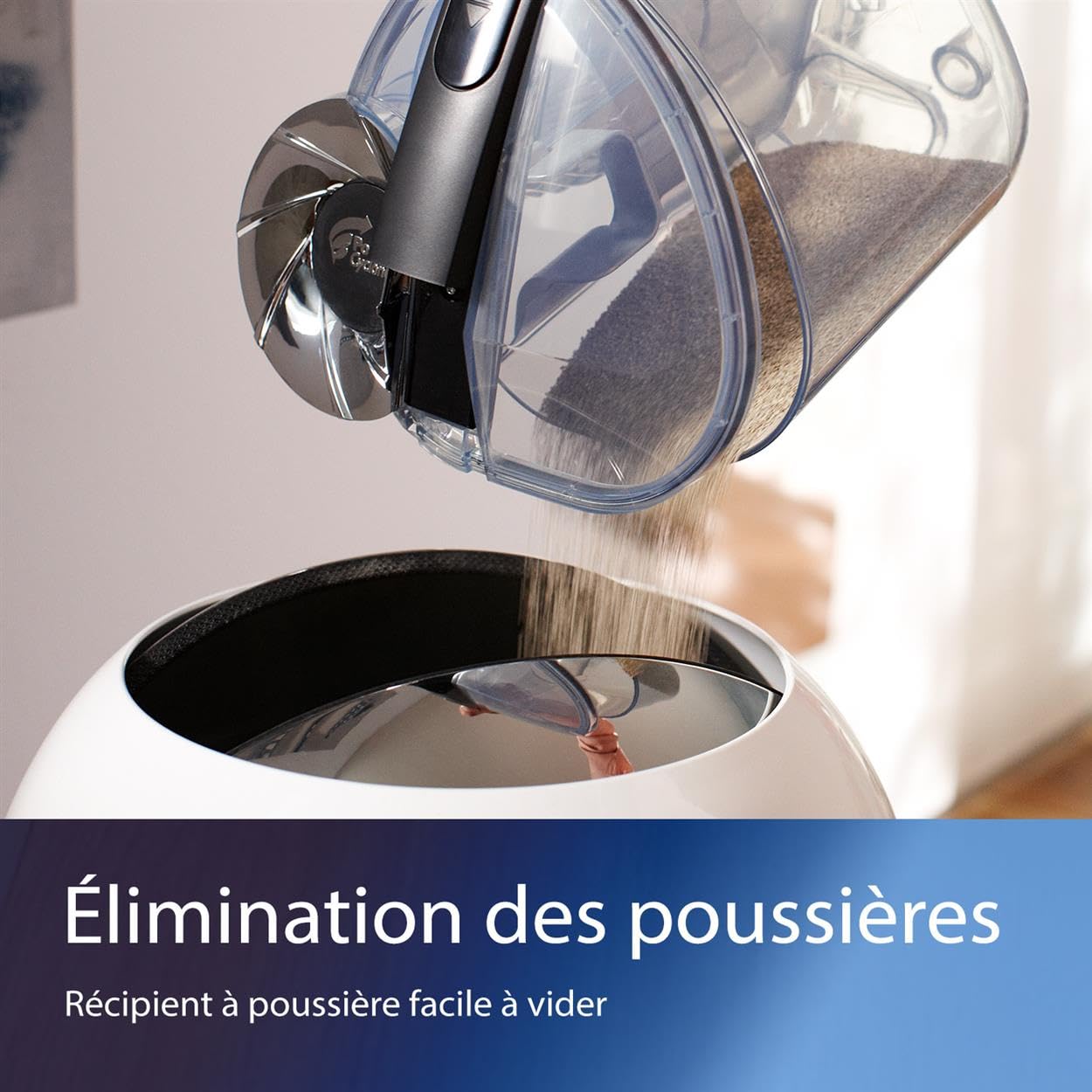 PHILIPS 5000 Series Aspirateur sans Sac - Moteur De 900 W; Technologie PowerCyclone 7; Filtre Antiallergique H13 ; Buse TriActive LED, Compact Et Léger (FC9557/09)