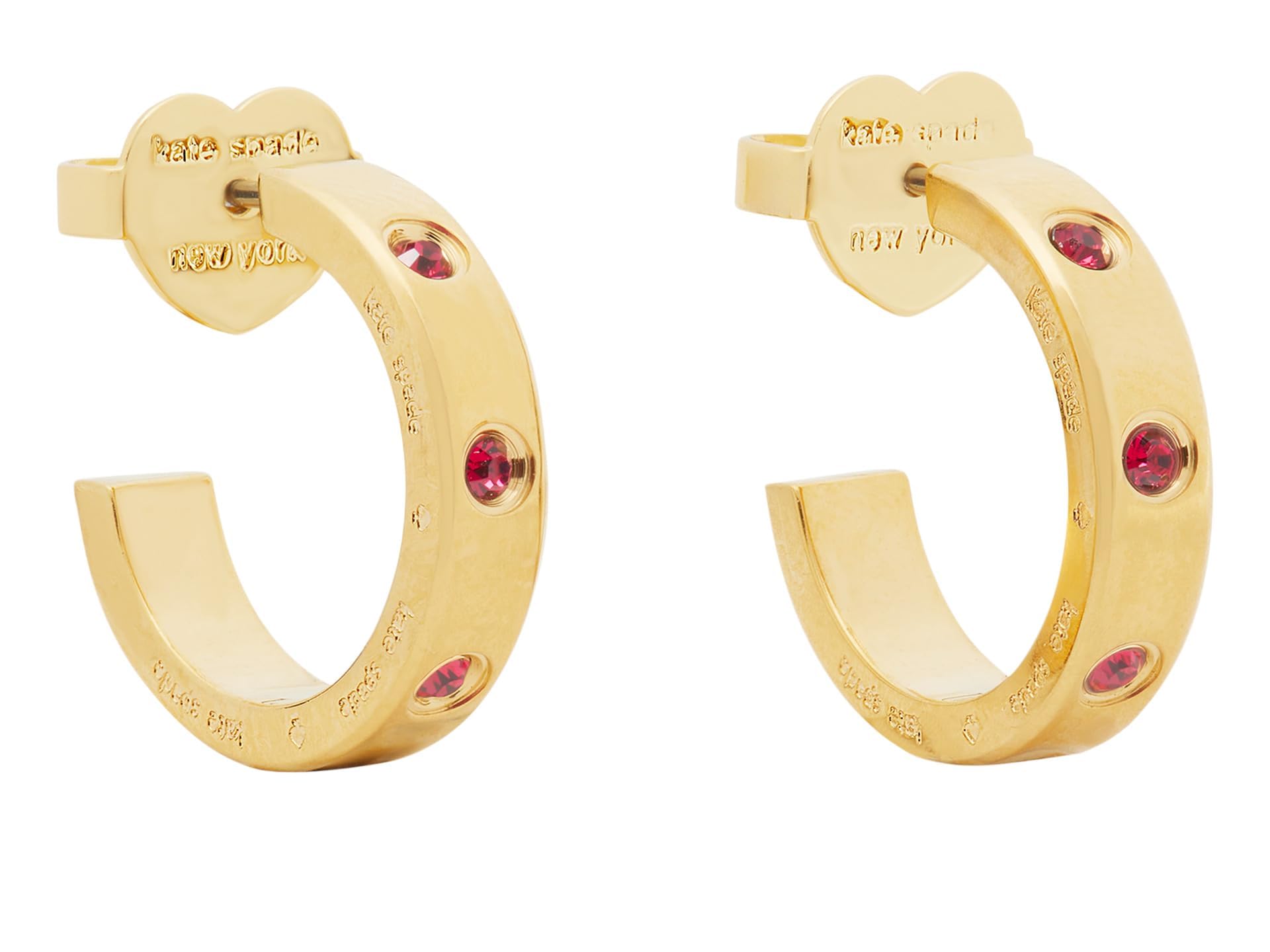 Kate Spade New York SET IN STONE Huggies, Ruby