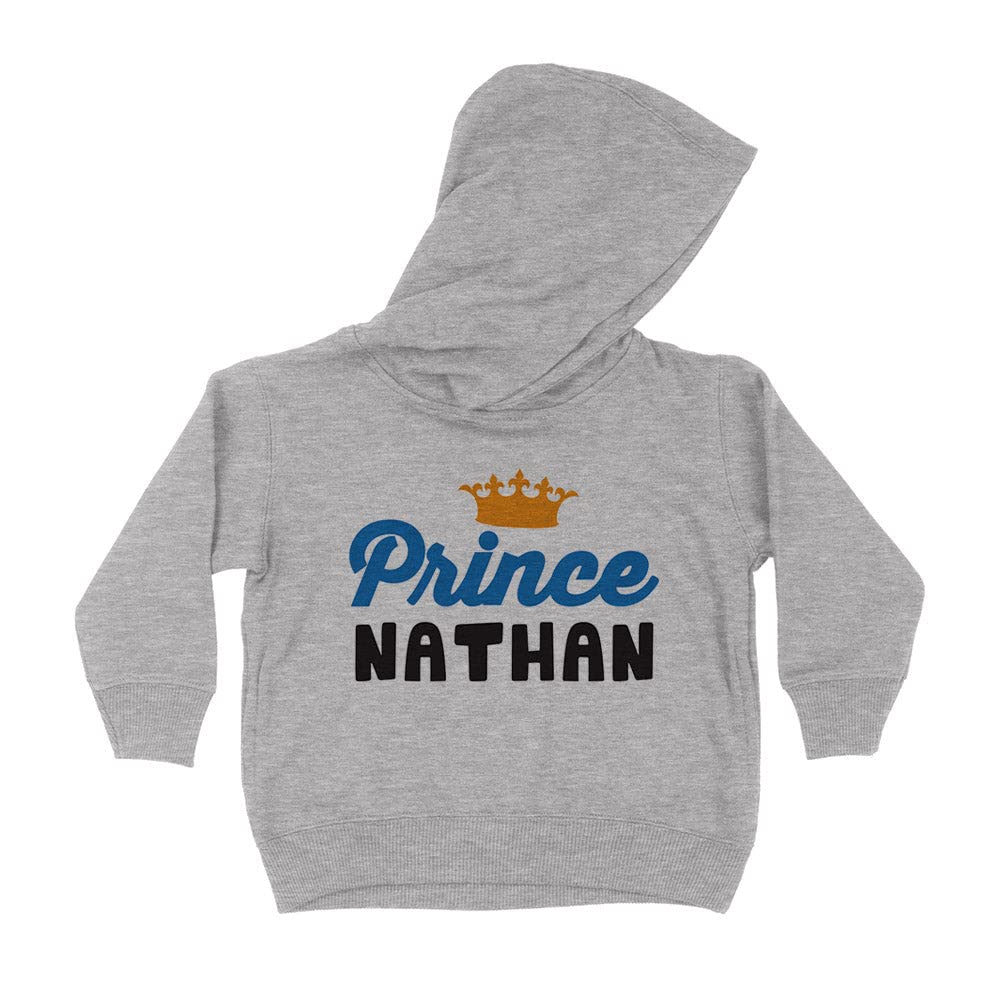 Prince Nathan Kids Hoodie Sweatshirt Toddler 4T Heather Grey