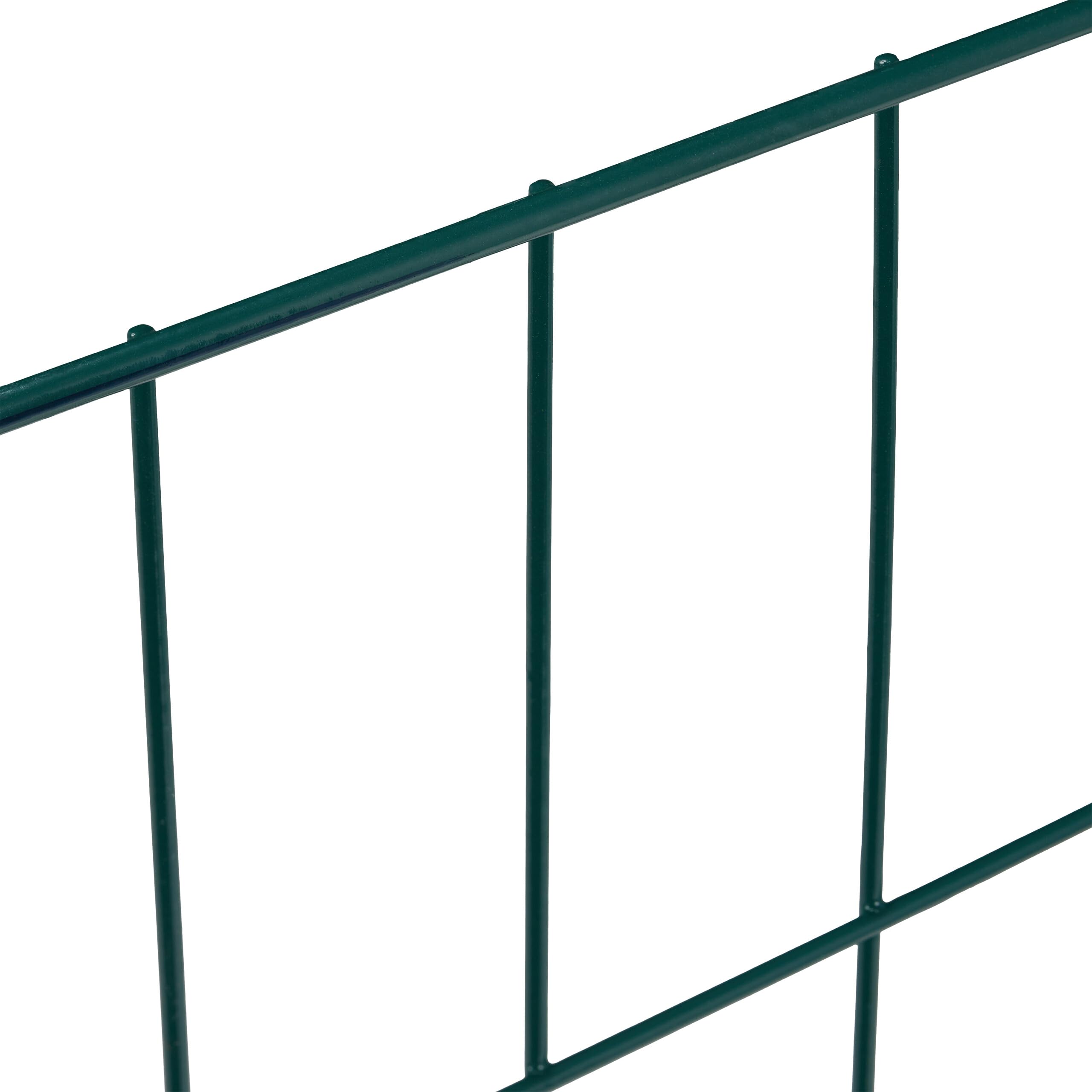 Relaxdays Compostiera in Acciaio, Set da 2 Contenitori da Giardino per Compost, HLP: 70 x 90 x 90 cm, 560 Litri, Verde
