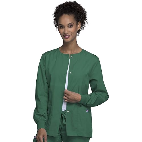 Snap Front Workwear Originals Scrub Jackets for Women 4350