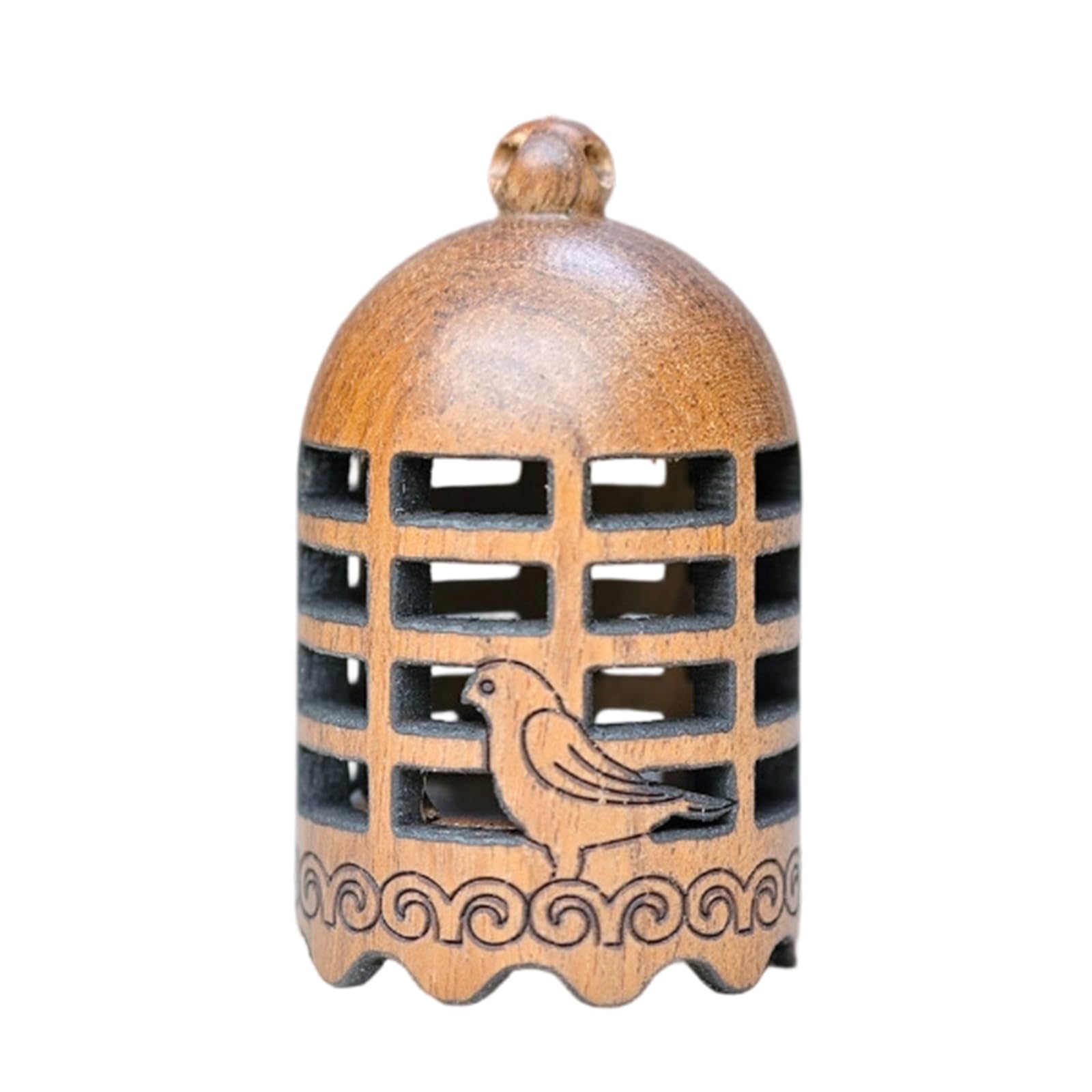 alloneslife Wooden Carving Scented Diffuser Pendant Bottle for Home Fragrances Decoration Aromatherapies Dispenser Hanging Charm Essential Oil Diffuser Necklace Pendant