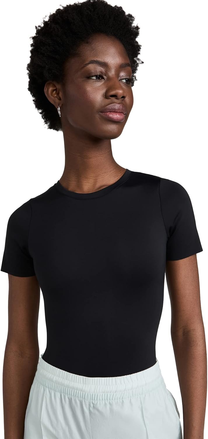 Black Bodysuit Scuba Tee by good american