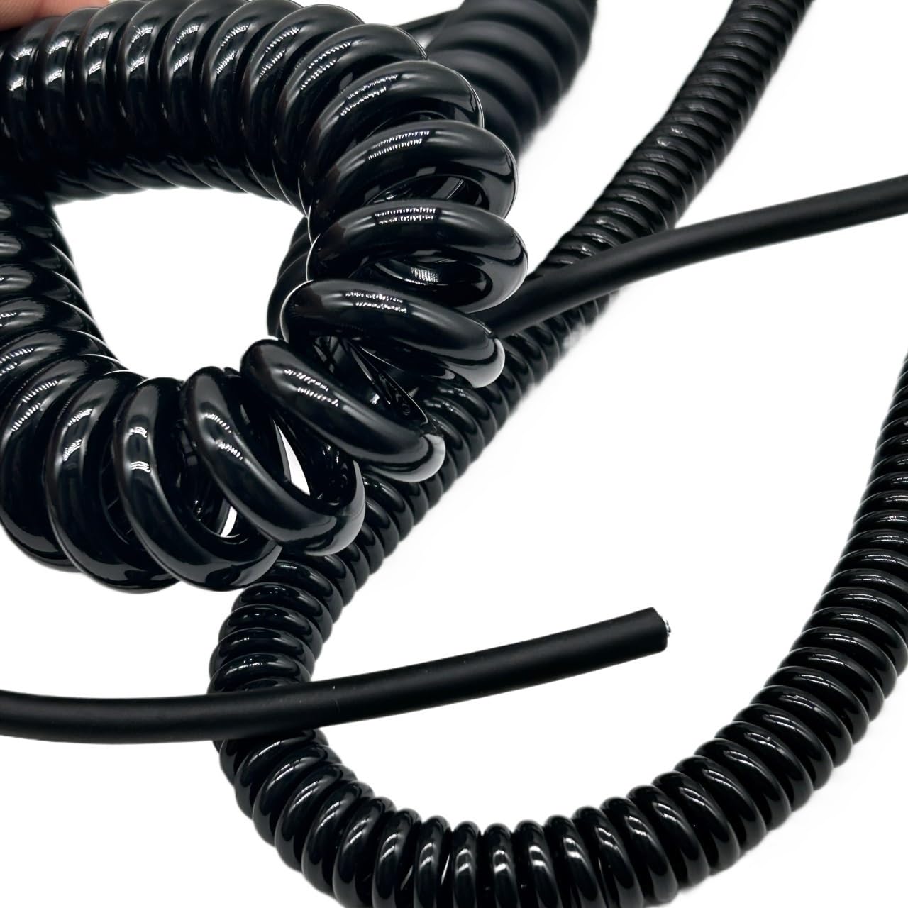 Zwinięty, kręcony, wielożyłowy kabel sieciowy 6 żył 24AWG 0,2 mm² czarny