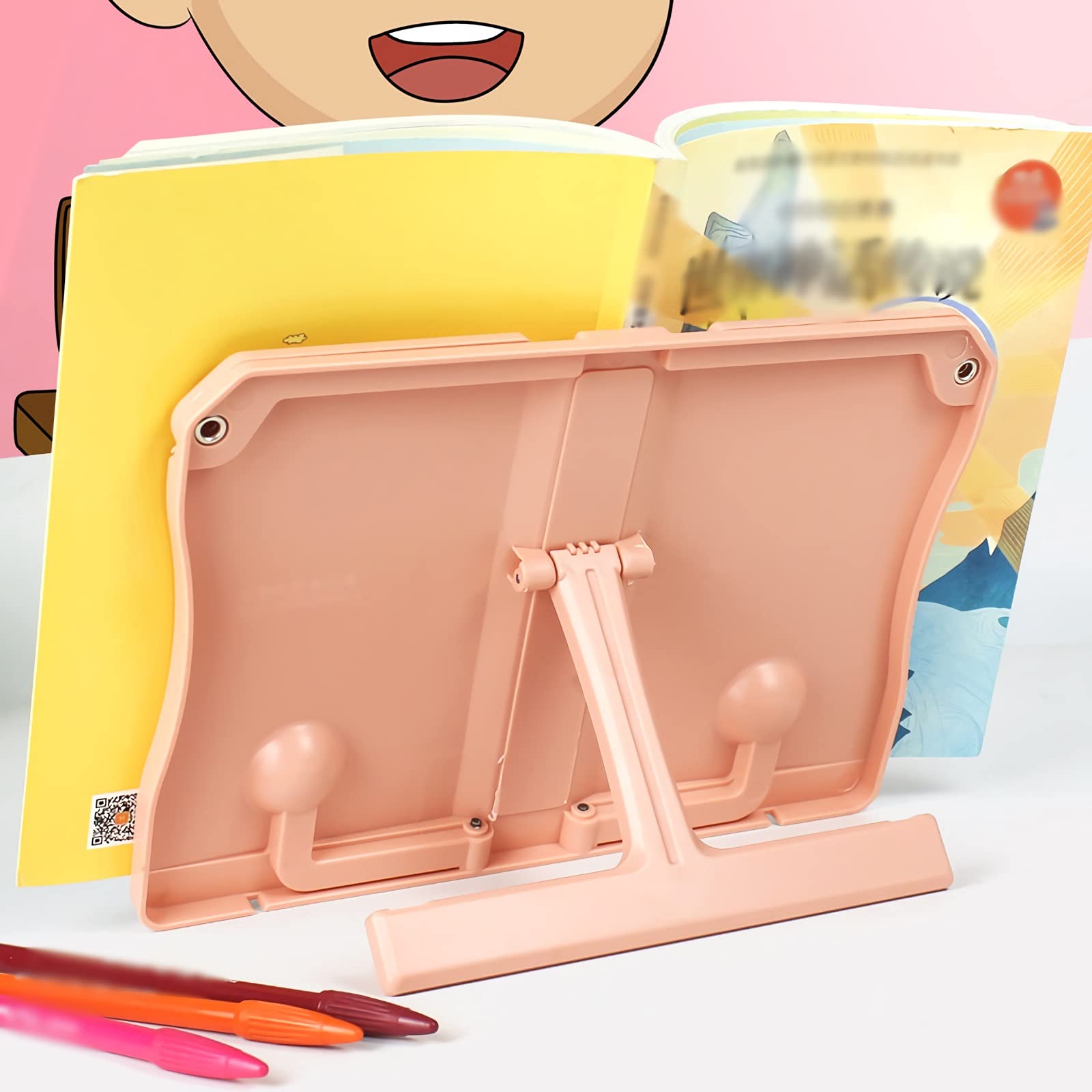 Supporto Da Tavolo In Metallo Per Documenti, Leggio Per Studiare, Porta Documenti Da Tavolo, Supporto Per Lettura, Supporto Per Scrittore, Con Guida Per La Linea Di Lettura, Regolabile, Per Studenti - 12