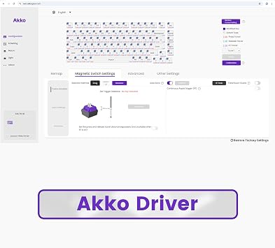 Akko TAC75 Rapid Trigger Gaming Keyboard Wired HE Keyboard Shine Through White, Glare Magnetic Switch