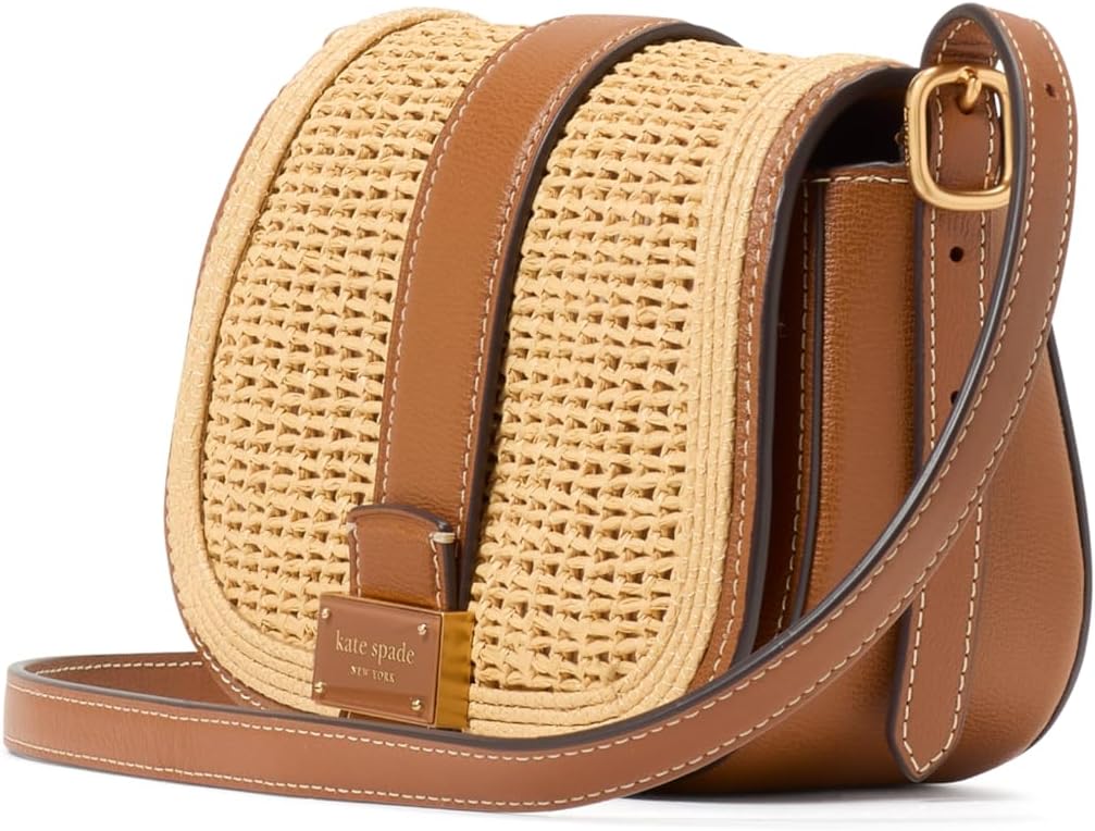 kate spade new york womens Nouveau Textured Leather Mini Saddle Crossbody - Image 2