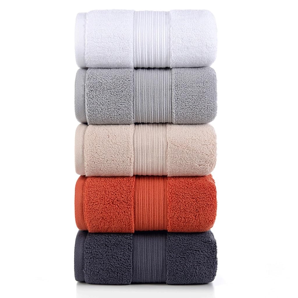 Serviette de bain grand format adulte serviette longue épaisse en coton uni