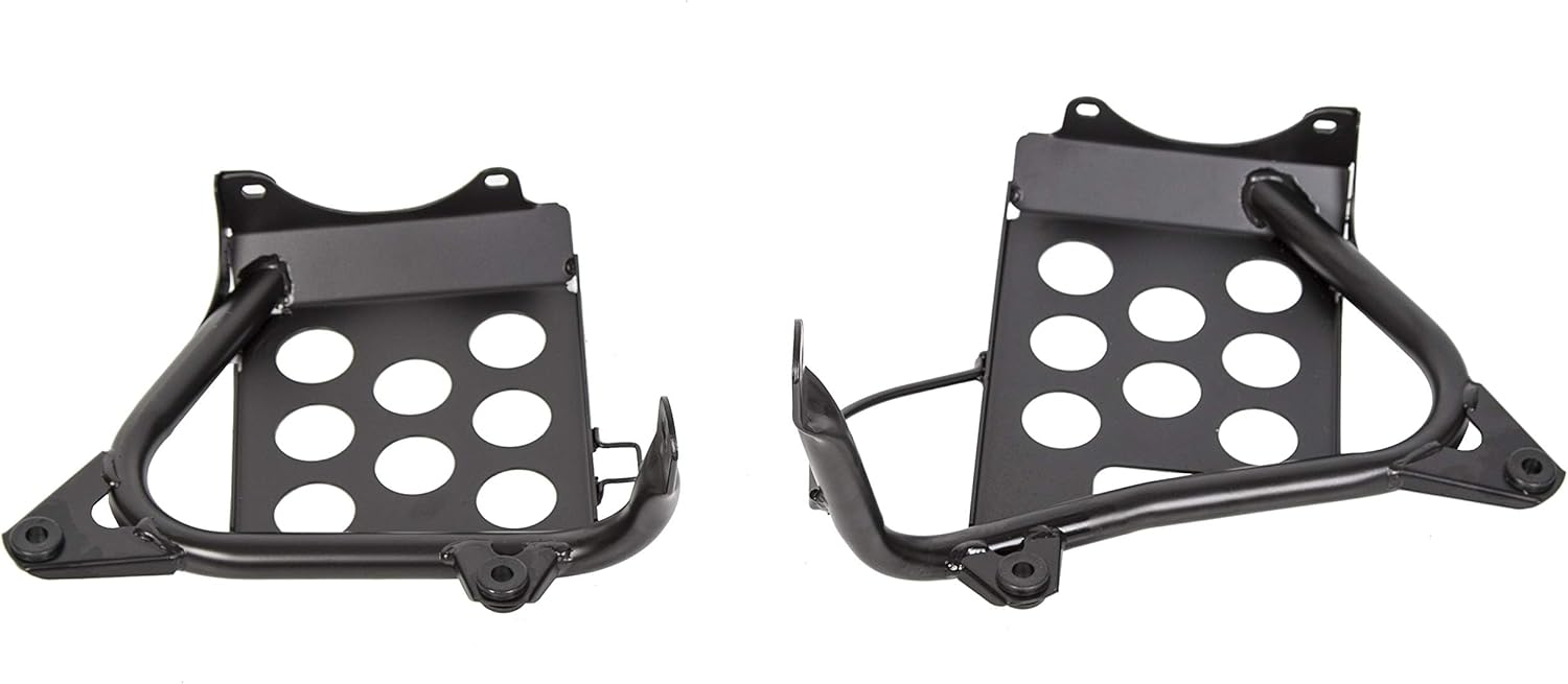 ECOTRIC Heel Guards Compatible with 1987-2006 Yamaha Banshee YFZ350 Nerf Bars Footrest Stand Black Left + Right