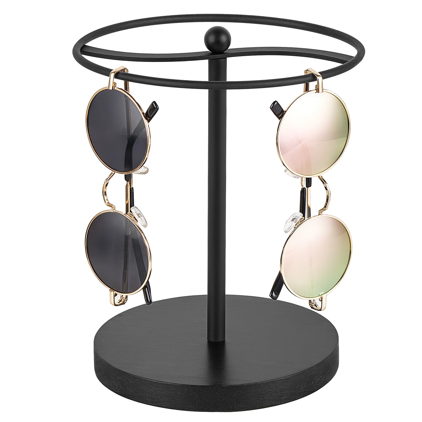 Mkono Sunglasses Organizer, Metal Glass Holder Storage Stand Display 1 Pack
