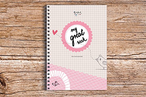 My Great Week für 52 Wochen 1 Jahr DIN A5 Wochenkalender Planer