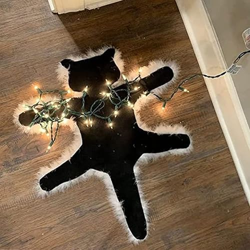 Miniatura 2 de Creaion Divertidas alfombras de Navidad iluminadas con diseño de gato frito, decoración nacional de Navidad, vacaciones, aldea, regalos de Navidad