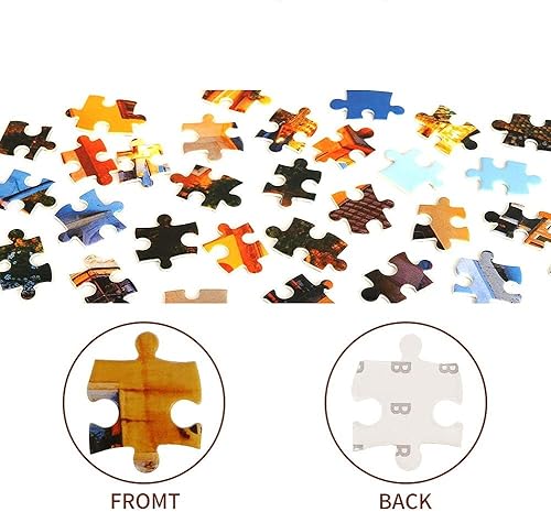 Miniatura 8 de DOUBLETOP - Juego de cartas de perro de bulldog francés que lucha contra perros, imagen divertida, rompecabezas de cartón de 1000 piezas,