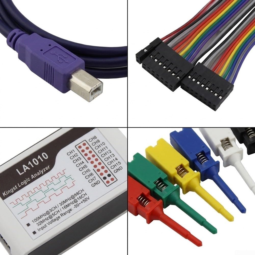 Analizador Lógico 16 Canales 100MHz USB LA1010