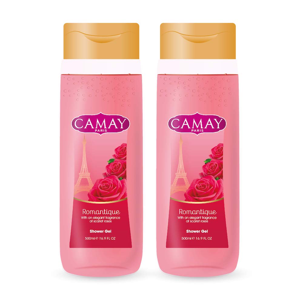 Camay Paris Romantique Shower Gel, 500 ml (Pack of 2)