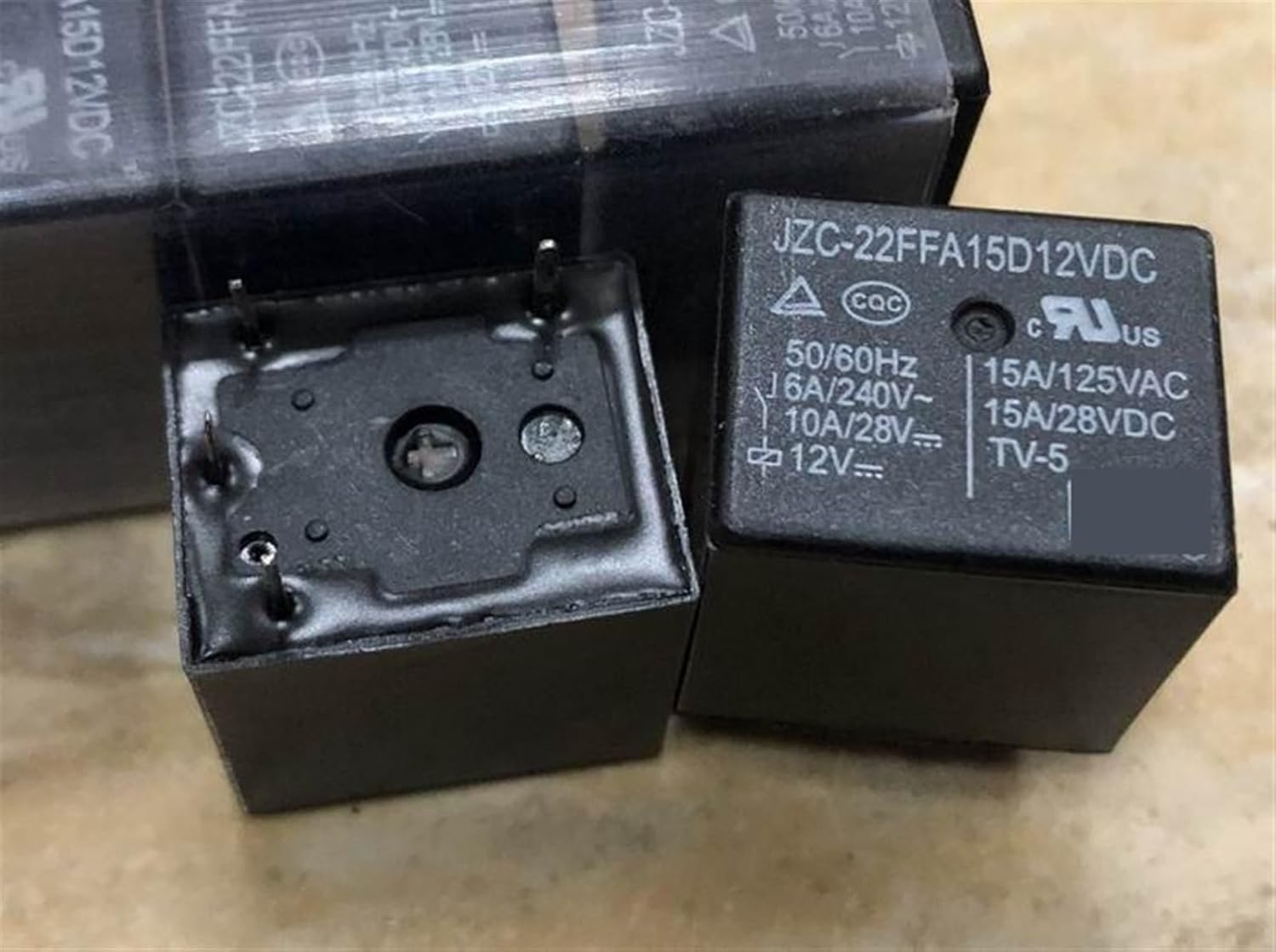 AOKLEY JZC-22F3FA20L48VDC JZC-22FFA15D12VDC 22F-1A-12V/48V Relay 4pins 1Pcs (Size : JZC-22F3FA20L48VDC)