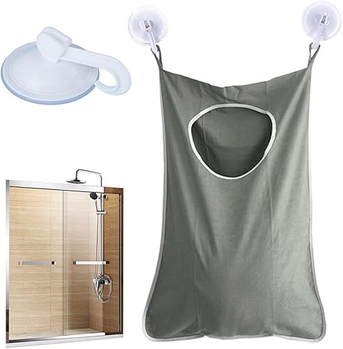 Miniatura 4 de Bolsa de tela Oxford para colgar en la puerta para ahorrar espacio + 2 ganchos de acero inoxidable + 2 ventosas fuertes para dormitorio, guardería,