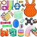 Yetech 17PCS Juguetes Sensoriales Kit,Juguete Antiestrés Sensorial de Explotar Burbujas,Set De Juguetes Sensoriales,Juguetes contra el estrés y la ansiedad para niños y Adultos, TDAH