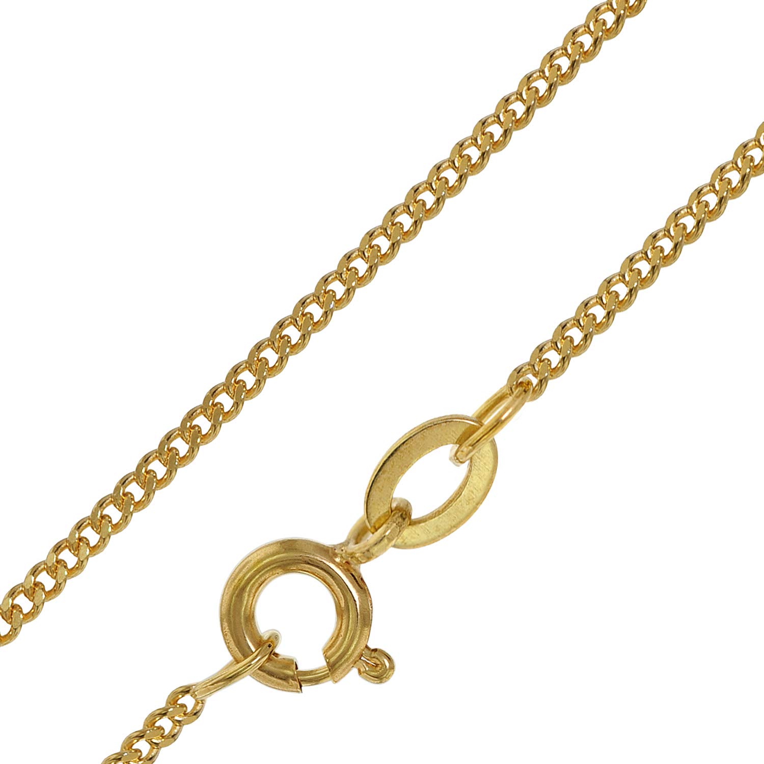 trendor Kreuz-Anhänger für Kinder Gold 333 an Kette 35750 | mit goldplattierter Halskette für Jungen und Mädchen, wunderbare Geschenkidee