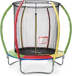Replay Kids Cama Elástica Pula Pula Trampolim 2,44m Rede e Lona (até 150 kg),Multicolorida