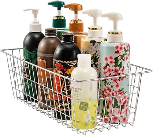 Miniatura 8 de Cestas de almacenamiento grandes apilables, canastas apilables de alambre para el hogar con asas, organización de almacenamiento para cocina,