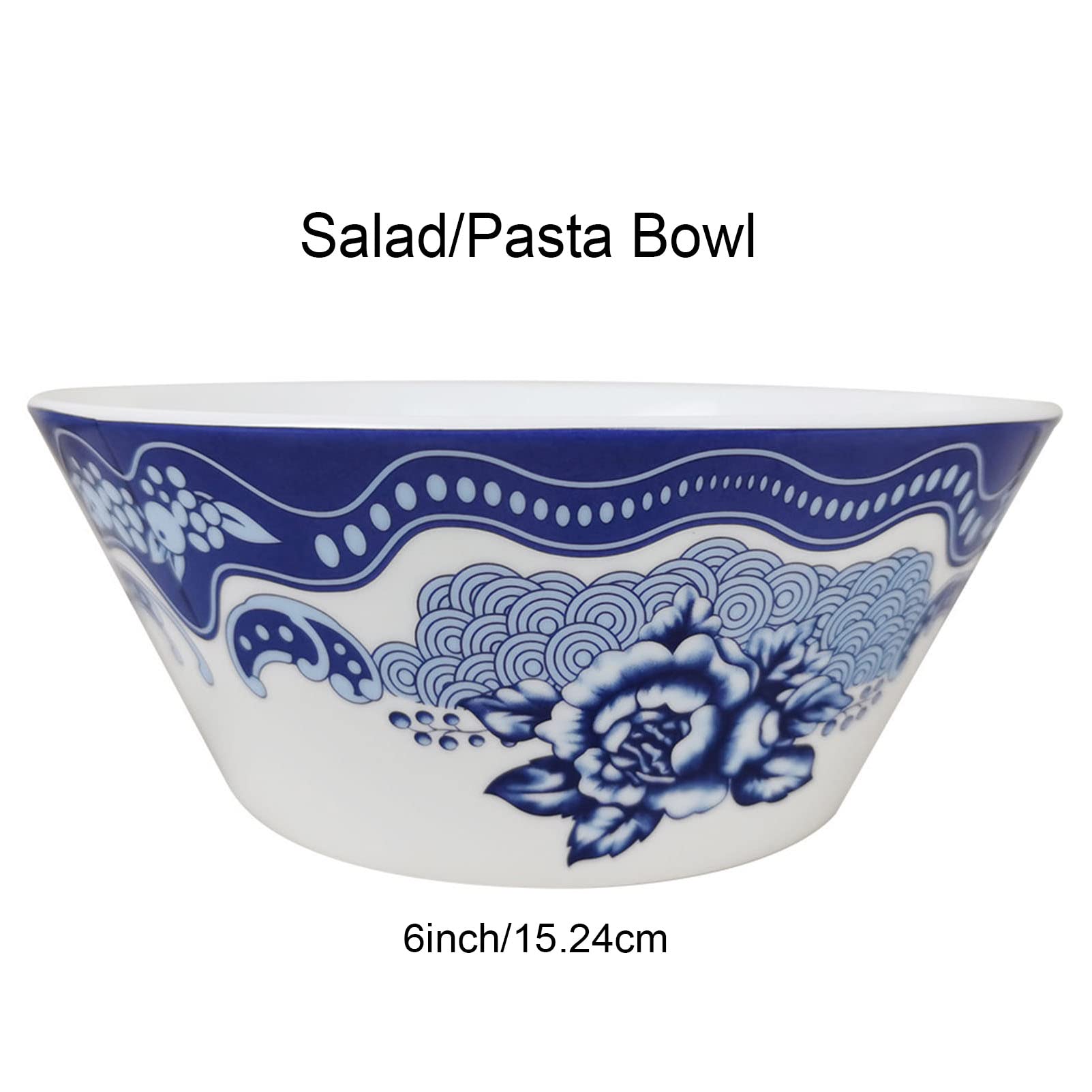New Bone China zestaw zastawy stołowej na 8-40-częściowy porcelanowy zestaw zastawy stołowej z talerzami obiadowymi, miseczkami sałatkowymi, filiżankami do kawy i spodkami – zestawy okrągłych talerzy