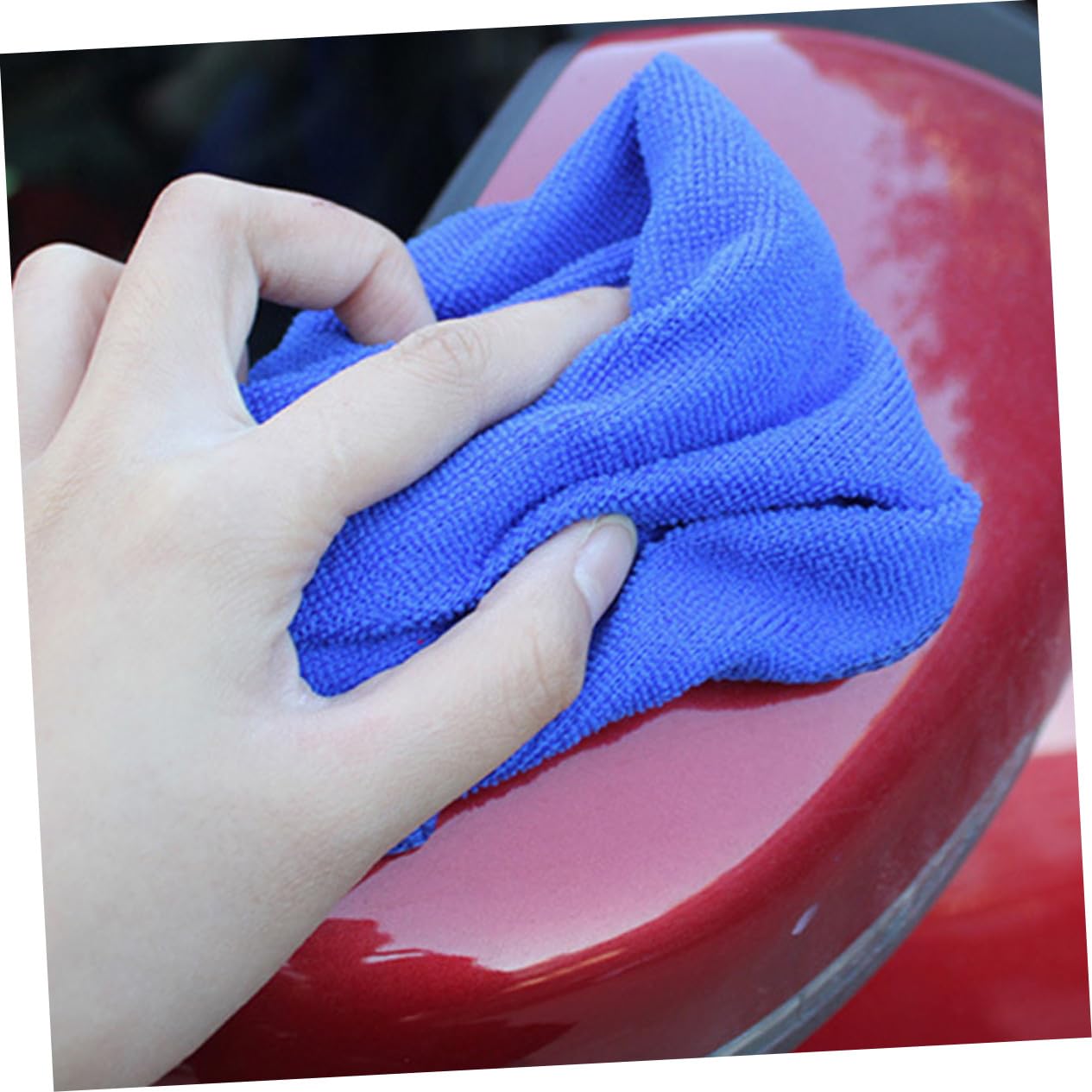 40 Stück Mikrofaser Autohandtücher zum Kratzfreien Polieren und Sicheren Reinigen 27x27cm Fusselfreie Autowasch Trockentücher für Zuhause und Wohnmobil