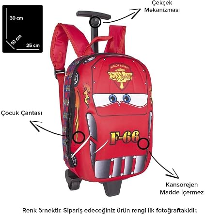 Bagacar Mn Spide Wheeled Boys' Backpack