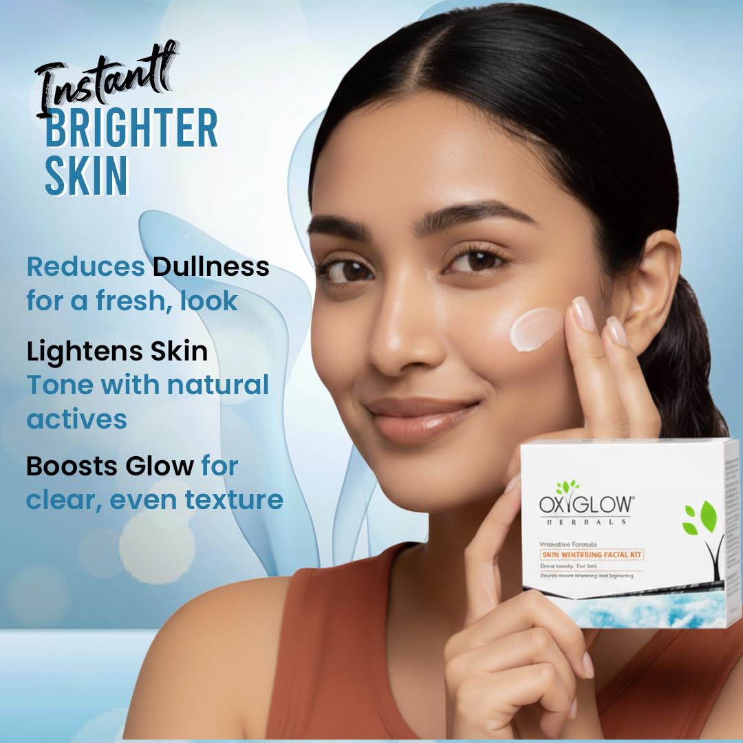 oxiglow enhanced glutathione review OxyGlow Herbals Skin Whitening Facial Kit 260g | Reducing Spots & Marks | Controls Excess Oil|Nourishing & Rejuvenates Skin | For All Skin Types Size:Full product Differin 0.1% Adapalene Acne anti-aging-1