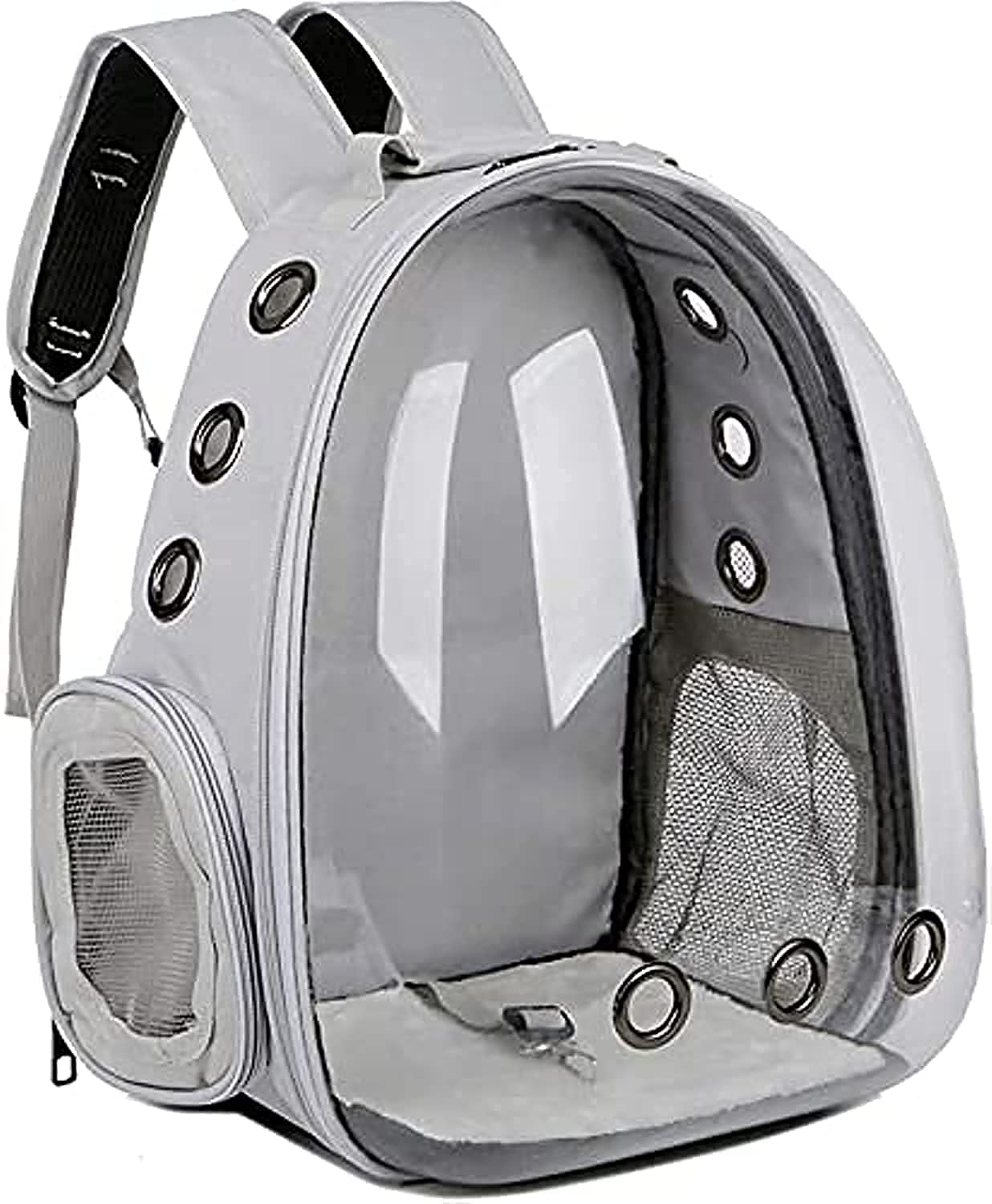 LIMOS Pet Carrier Backpack,Space Capsule Transparent Pet Carrier for Pet,Bubble Backpack Carrier,Airline-Approved, Designed for Travel, Hiking, Walking & Outdoor Use (grey)
