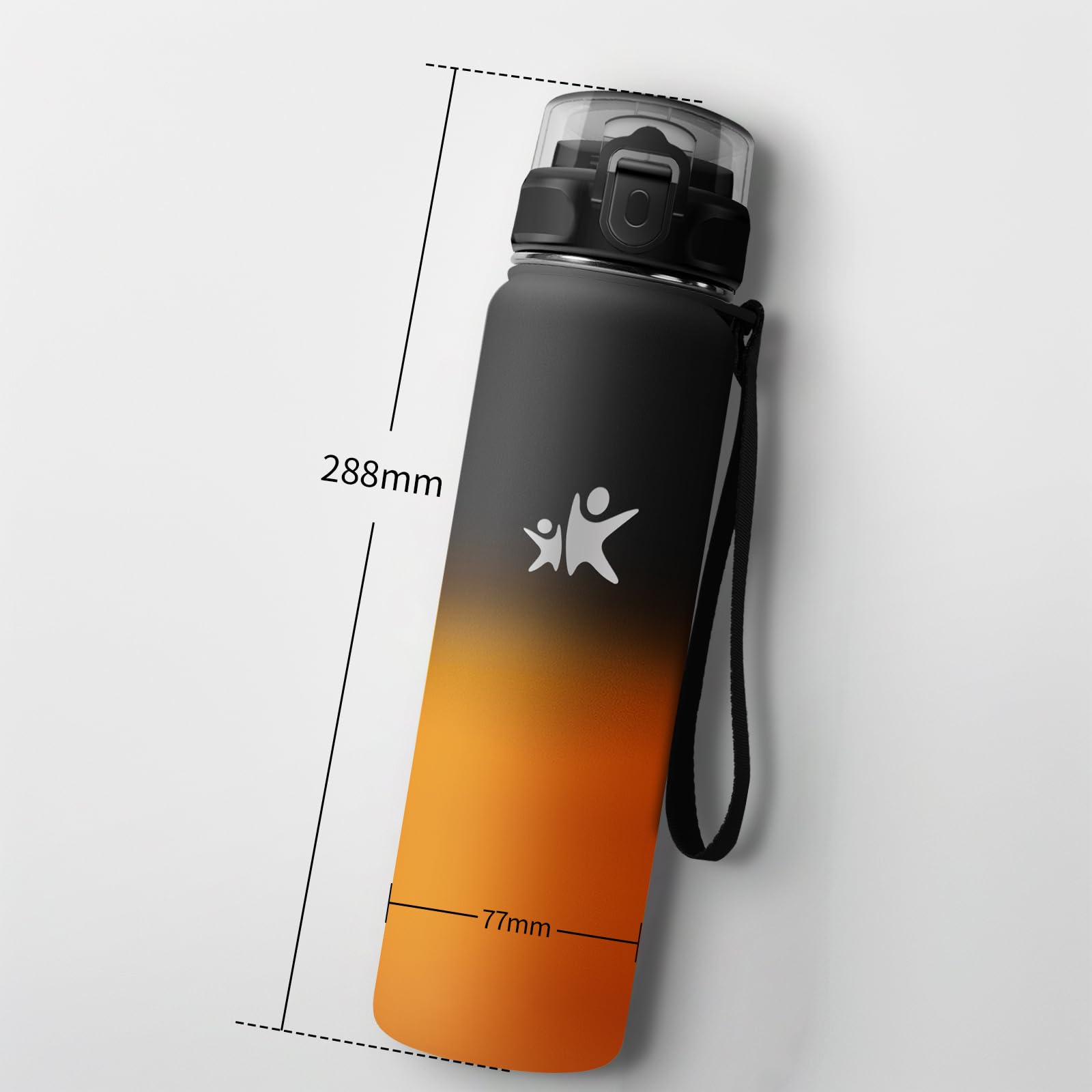 KollyKolla Borraccia Termica 1 Litro, a Prova di Perdite, Borracce Termiche con Cannuccia, Riutilizzabile, Bottiglia Acqua Termos senza BPA, Borraccia per Bambini, Adulto, Campeggio, Ciclismo