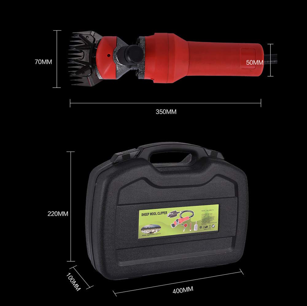 Tosatrice Per Pecore Professionale,580W 2800R / Min Potente Tosatrice Elettrica Per Pecore,6 Velocità Regolabile,Per La Rasatura Della Lana Di Pelo In Pecore,Capre, Bovini,Animali Da Allevamento