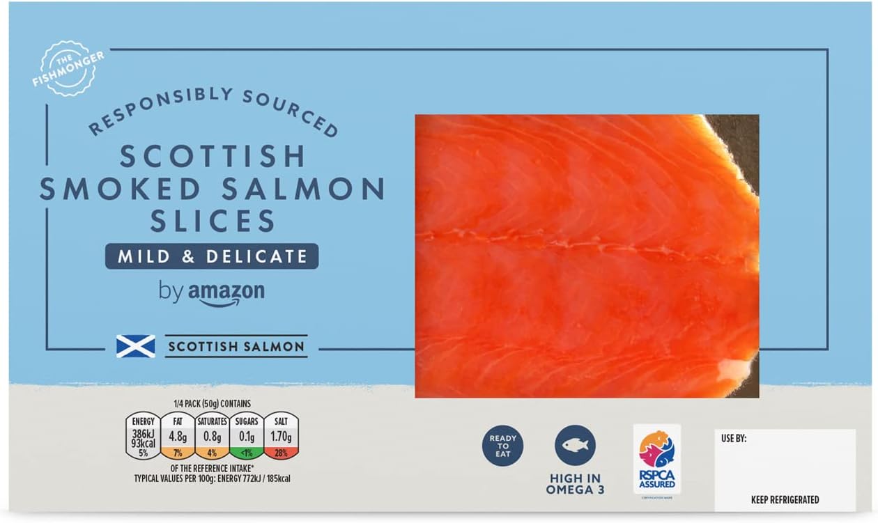by Amazon Scottish Smoked Salmon Slices, 200g